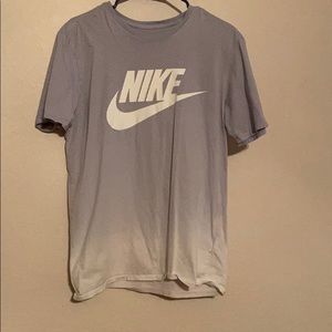 Nike tee - men’s ombré gray/white
